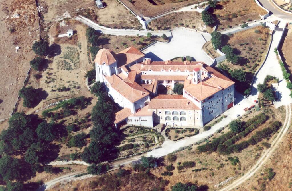 Vista aerea del Monastero delle Carmelitane Scalze di Nuoro - Costruito tra il 1991 e il 1994